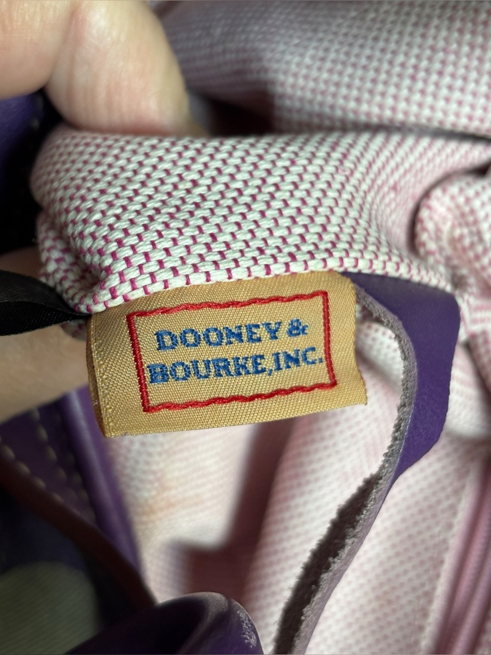 Dooney & Bourke Large Purple Hobo Bag - Picture 6 of 12